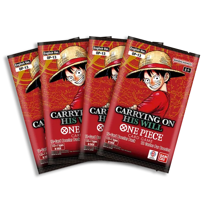 Carrying on His Will [OP-13] x4 Booster Pack Bundle (LIMIT 1 PER CUSTOMER)