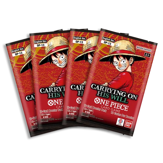 Carrying on His Will [OP-13] x4 Booster Pack Bundle (LIMIT 1 PER CUSTOMER)